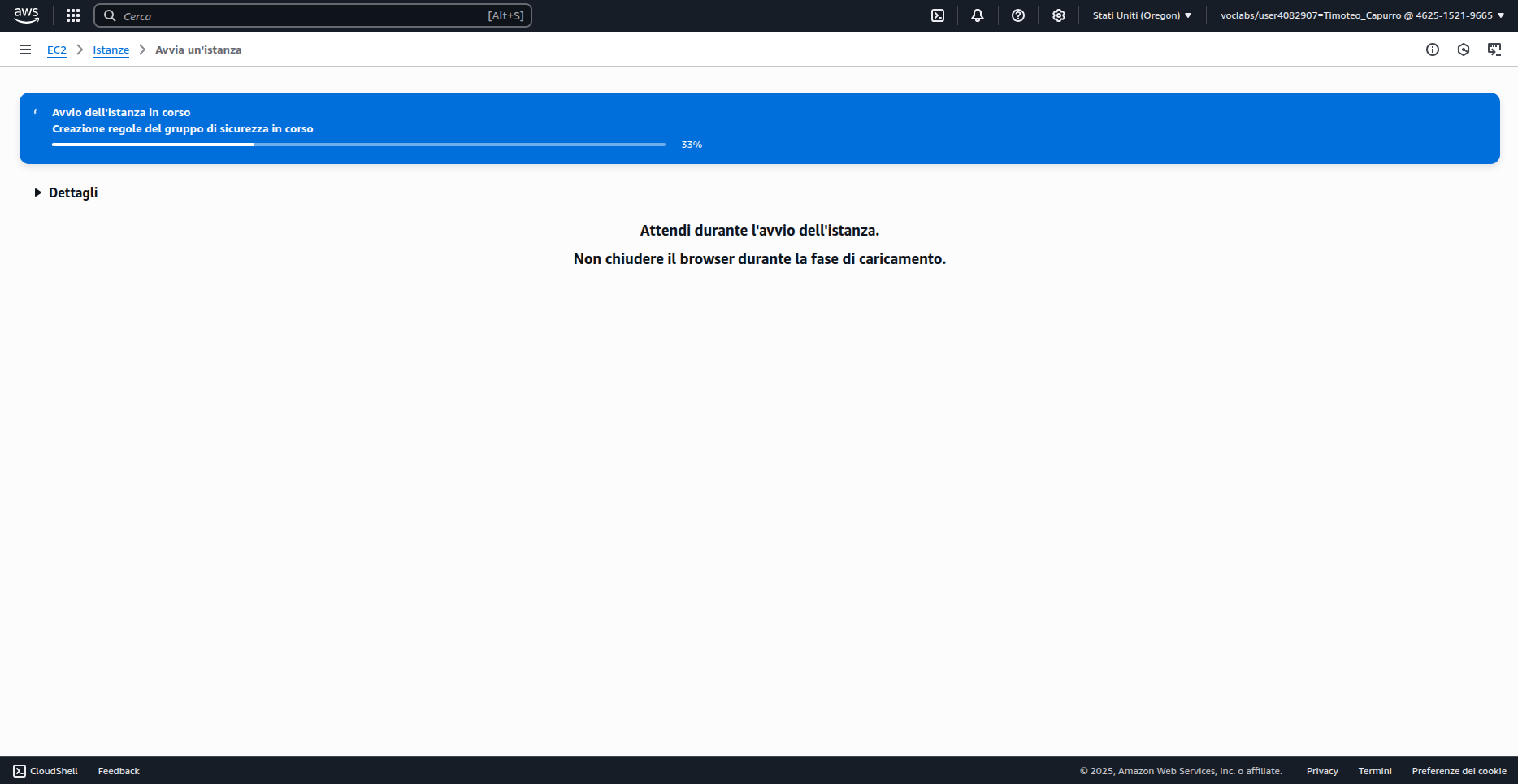 Script di avvio EC2 per installazione Apache